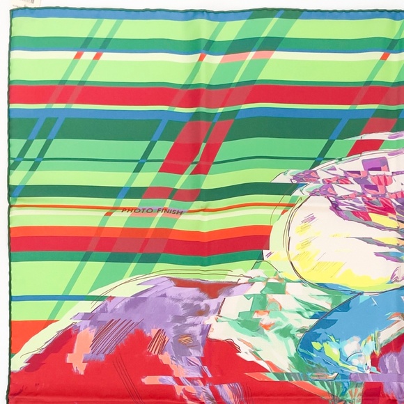 NWT Hermes Scarf Carré 90 "Photo Finish" - Picture 7 of 10